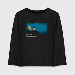 Лонгслив хлопковый детский Depeche Mode - World violation tour 90, цвет: черный