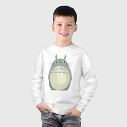 Лонгслив хлопковый детский Neighbor Totoro, цвет: белый — фото 2