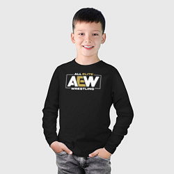 Лонгслив хлопковый детский All Elite Wrestling AEW, цвет: черный — фото 2
