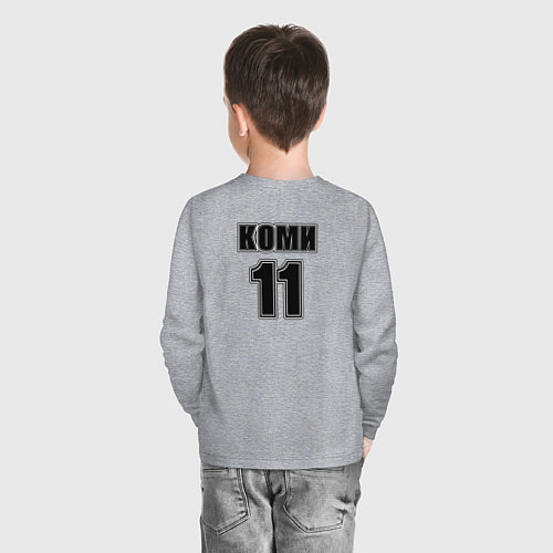 Детский лонгслив Коми / Меланж – фото 4
