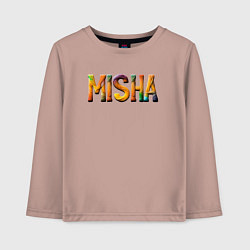 Лонгслив хлопковый детский Misha yarn art, цвет: пыльно-розовый