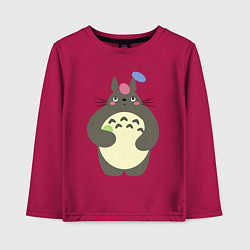Лонгслив хлопковый детский Totoro game, цвет: маджента