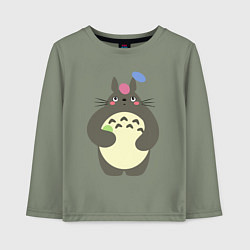 Лонгслив хлопковый детский Totoro game, цвет: авокадо