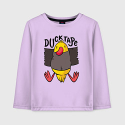 Лонгслив хлопковый детский Duck tape, цвет: лаванда