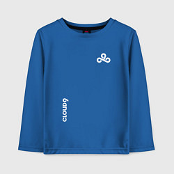 Детский лонгслив Cloud9 - white logo