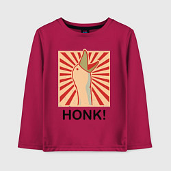 Детский лонгслив Гусь honk