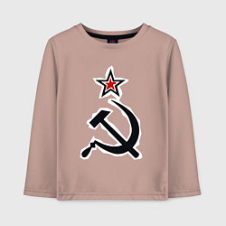 Детский лонгслив Звезда серп и молот