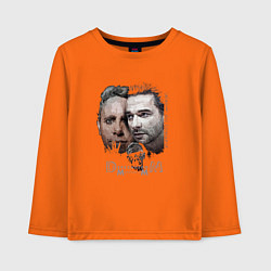 Лонгслив хлопковый детский Depeche Mode - Everybody says goodbye, цвет: оранжевый