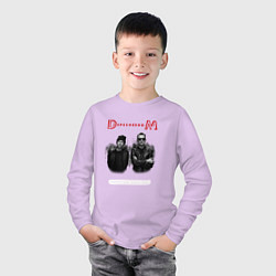Лонгслив хлопковый детский Depeche Mode - dave and martin tour, цвет: лаванда — фото 2
