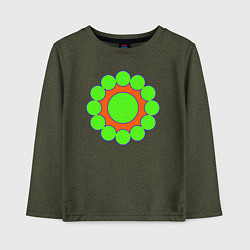 Детский лонгслив Окружности по кругу