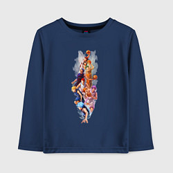 Лонгслив хлопковый детский Баскетбол Куроко Тайга Кагами, цвет: тёмно-синий