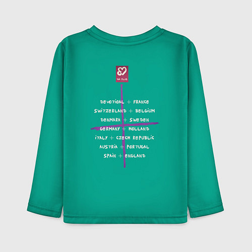 Детский лонгслив Depeche Mode - Sofad devotional / Зеленый – фото 2