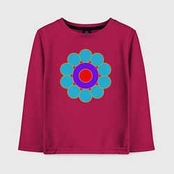 Детский лонгслив Геометрия цветка