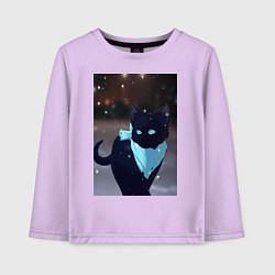 Лонгслив хлопковый детский Бездомный бог кот Ято, цвет: лаванда