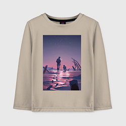 Лонгслив хлопковый детский Для тебя Бессмертный Фуши, цвет: миндальный