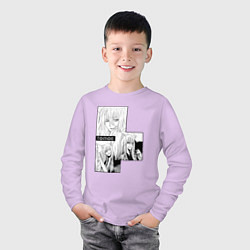 Лонгслив хлопковый детский Очень приятно Бог Томоэ, цвет: лаванда — фото 2