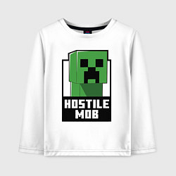 Детский лонгслив Minecraft hostile mob