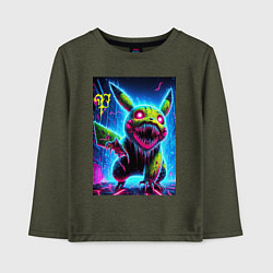 Детский лонгслив Pikachu - nightmare ai art fantasy