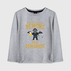 Лонгслив хлопковый детский Make demonade, цвет: меланж