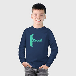 Лонгслив хлопковый детский Recoil - Alan from depeche mode project, цвет: тёмно-синий — фото 2