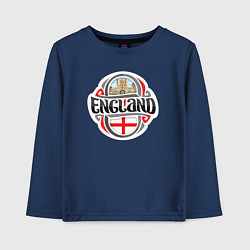Лонгслив хлопковый детский England counry, цвет: тёмно-синий