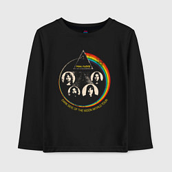 Лонгслив хлопковый детский Pink Floyd rock, цвет: черный
