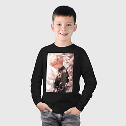 Лонгслив хлопковый детский Моя геройская академия Кацуки Бакуго причуда, цвет: черный — фото 2