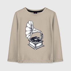 Детский лонгслив Звук пластинки