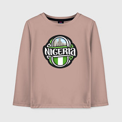 Лонгслив хлопковый детский Nigeria, цвет: пыльно-розовый