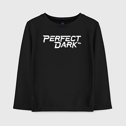 Детский лонгслив Perfect dark logo
