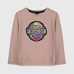 Лонгслив хлопковый детский Лихтенштейн, цвет: пыльно-розовый