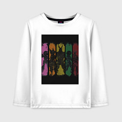 Лонгслив хлопковый детский Моя геройская академия Всемогущий Отяко Урарака, цвет: белый