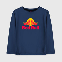 Лонгслив хлопковый детский Bed Rull, цвет: тёмно-синий