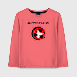 Детский лонгслив Сборная - Швейцария