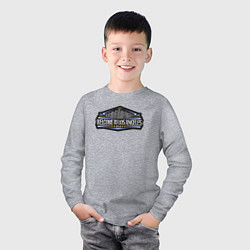 Лонгслив хлопковый детский США - Лос-Анджелес, цвет: меланж — фото 2