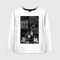 Лонгслив хлопковый детский Эта фарфоровая кукла влюбилась, цвет: белый