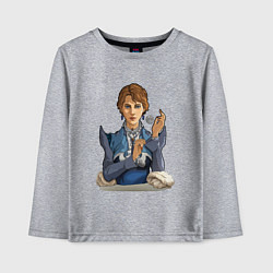 Лонгслив хлопковый детский Кассандра - RimWorld, цвет: меланж
