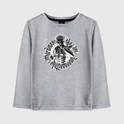 Лонгслив хлопковый детский Клинок рассекающий демонов - Аказа, цвет: меланж