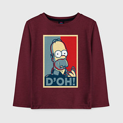 Детский лонгслив Homer with donut