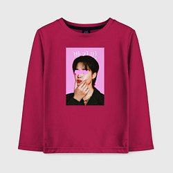 Лонгслив хлопковый детский Чимин BTS, цвет: маджента