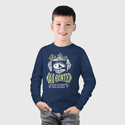 Лонгслив хлопковый детский Bad Hunter Streetwear, цвет: тёмно-синий — фото 2