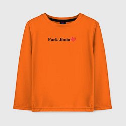 Лонгслив хлопковый детский BTS Park Jimin, цвет: оранжевый