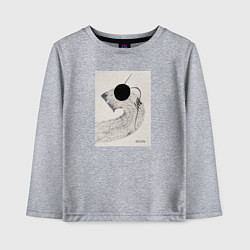 Лонгслив хлопковый детский Абстрактная картина Perfectly Enough, цвет: меланж