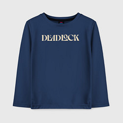 Лонгслив хлопковый детский Deadlock logotype, цвет: тёмно-синий