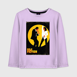 Лонгслив хлопковый детский Криминальное чтиво парный танец, цвет: лаванда