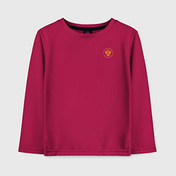 Детский лонгслив Сокрушу пред ним врагов его герб желтый