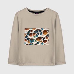 Лонгслив хлопковый детский Вдохновлено Антонио Гауди, цвет: миндальный