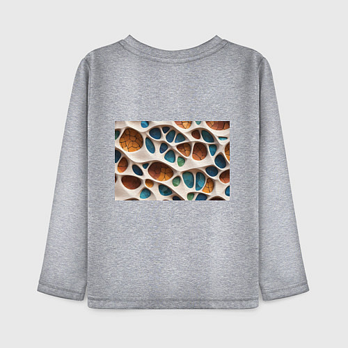 Детский лонгслив Вдохновлено Антонио Гауди / Меланж – фото 2