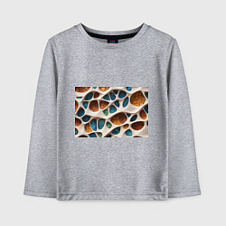 Лонгслив хлопковый детский Вдохновлено Антонио Гауди, цвет: меланж