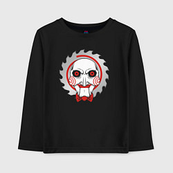 Лонгслив хлопковый детский Billy the Puppet, цвет: черный